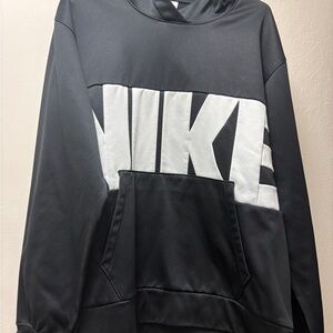 Nike Men's Black and White Hoodie
